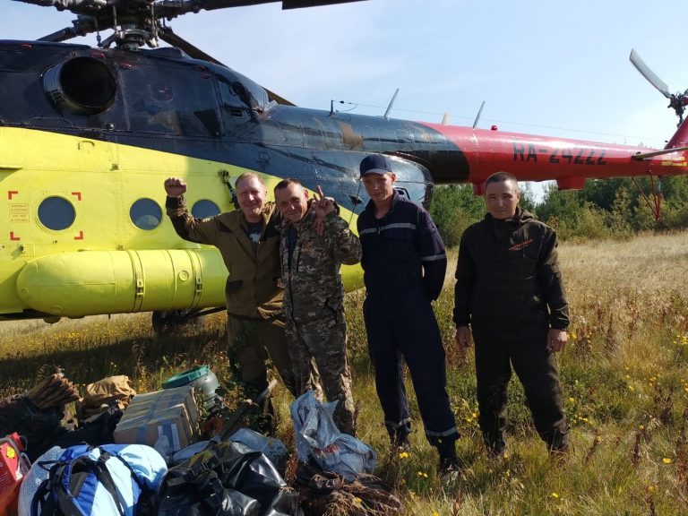 Тушение лесных пожаров в Югре