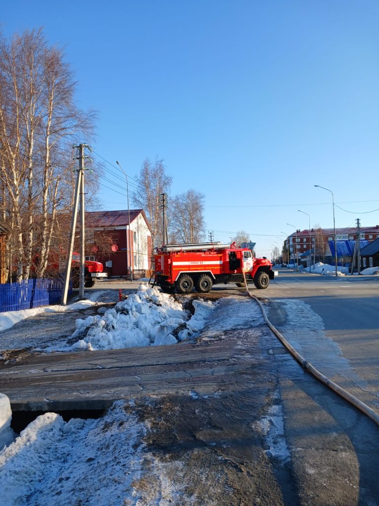 Пожар в Березово