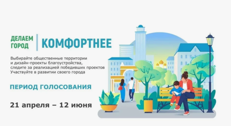 Стартовало Всероссийское голосование по проекту «Формирование комфортной городской среды»