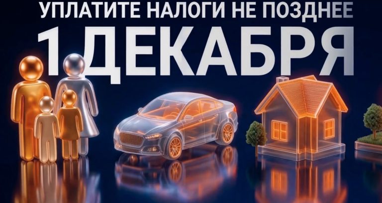 Уплатите налоги не позднее 1 декабря